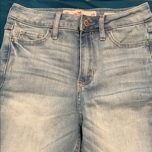 high rise super skinny hollister jeans